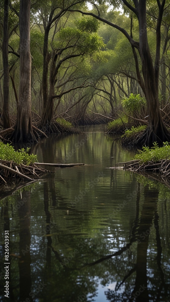 Obraz premium beautiful mangrove forest
