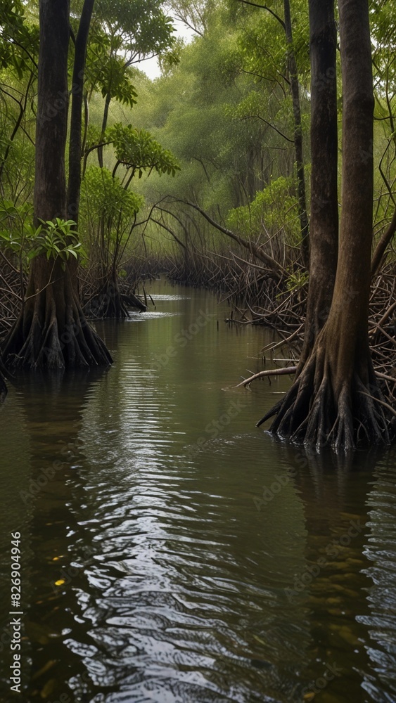 beautiful mangrove forest