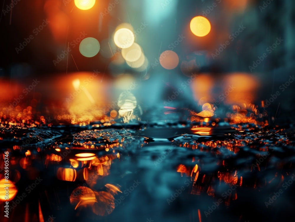 A streetlight at night in focus with a dark evening background blurred. A streetlight at night in focus with a dark evening background blurred.