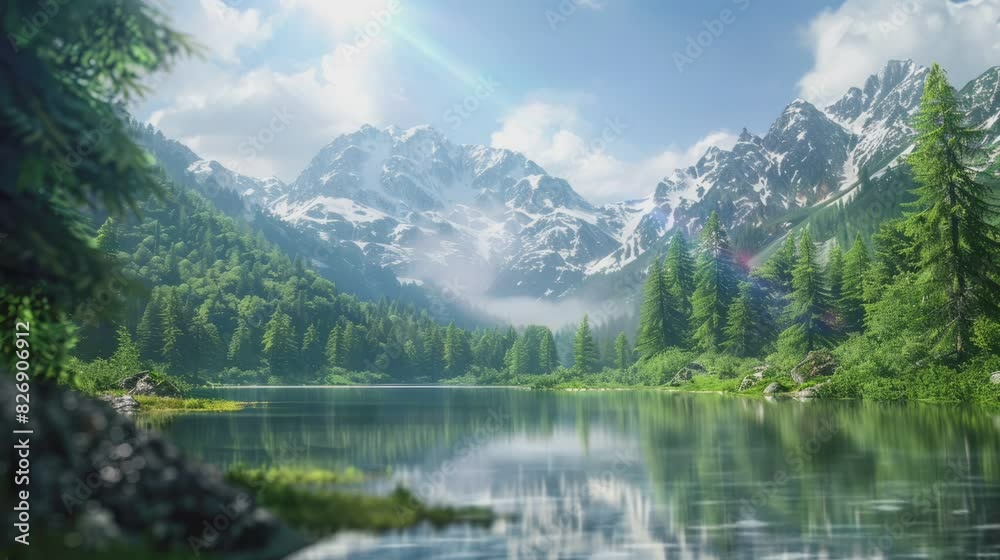 very beautiful lakes and mountains . seamless looping time-lapse virtual video Animation Background. very beautiful lakes and mountains . seamless looping time-lapse virtual video Animation Background.