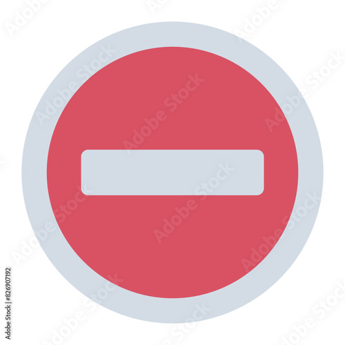 No Entry Traffic Sign Icon Free Download No Entry Traffic Sign Icon - GFXLoad