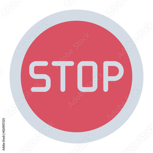 Stop Traffic Sign Icon