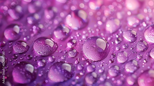 Beautiful Bubbles on Purple Texture Background