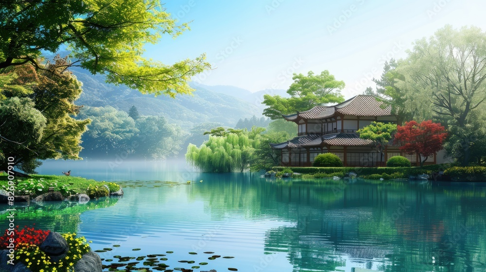 beautiful japanese landscape backgrounds