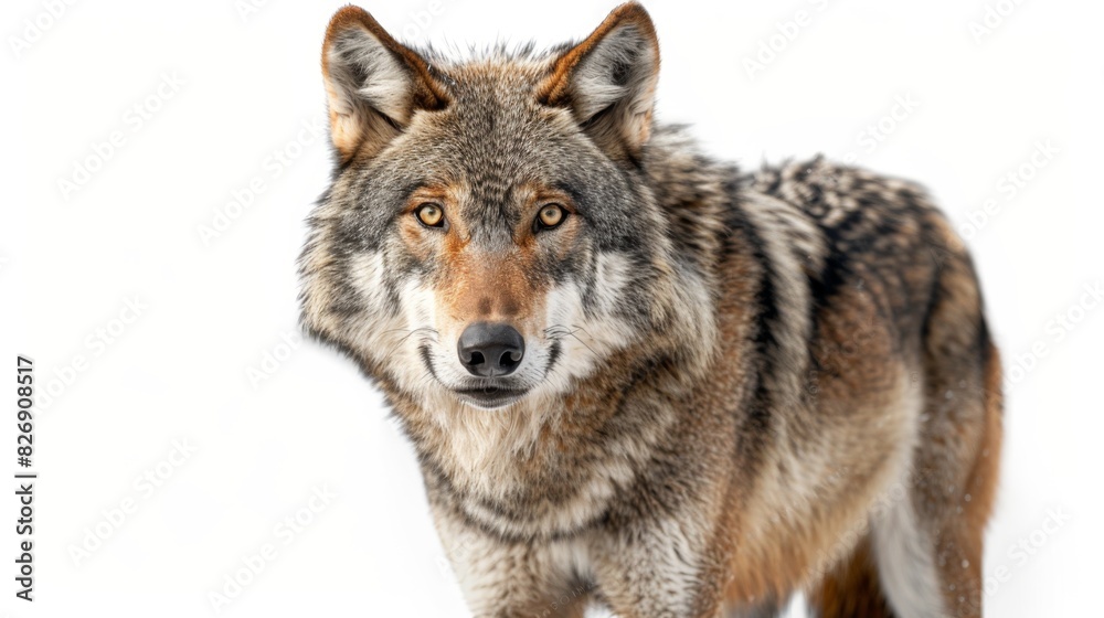 Majestic Wolf in the Jungle - Wildlife Conservation Concept Majestic Wolf in the Jungle - Wildlife Conservation Concept