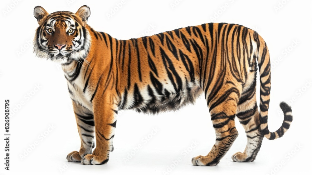 Naklejka premium Majestic Tiger in the Jungle - Wildlife Conservation Concept