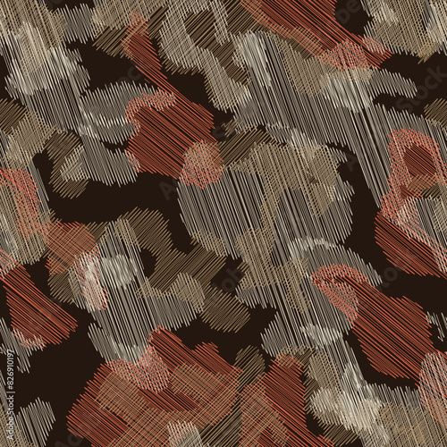 seamless zikzag camoflage pattern on background.eps