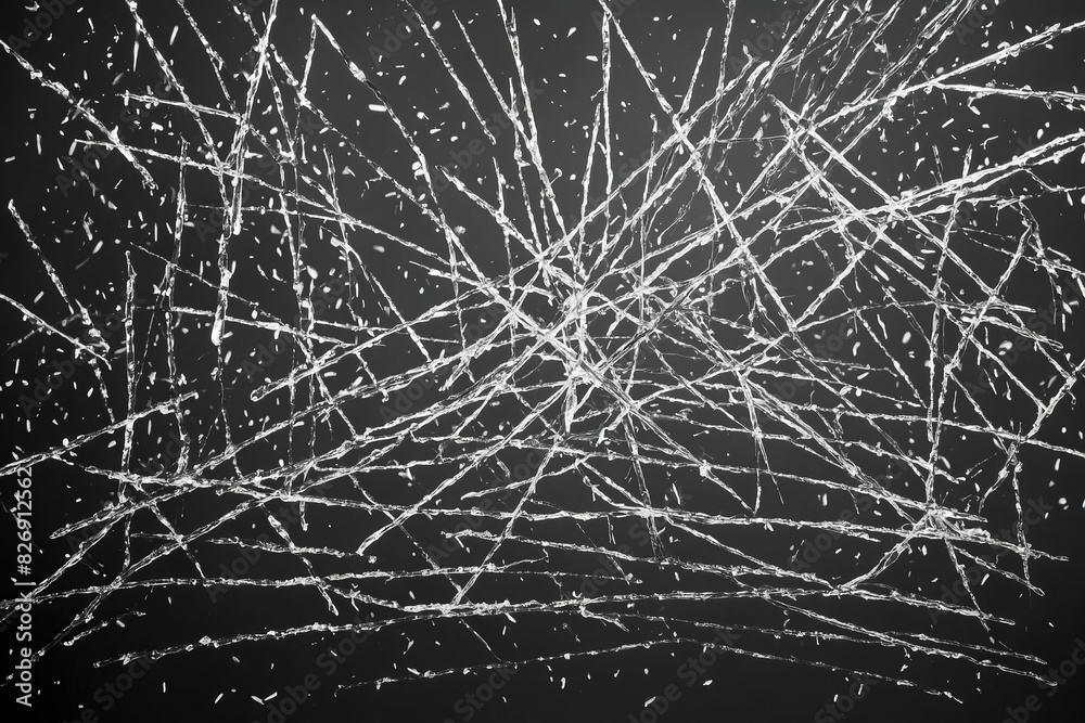 Abstract Crack Texture on Black Background Abstract Crack Texture on Black Background