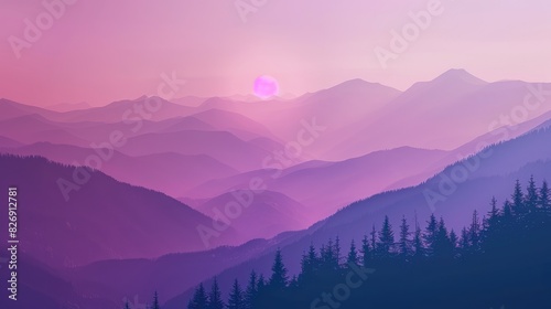 Subtle Purple Fog Design 