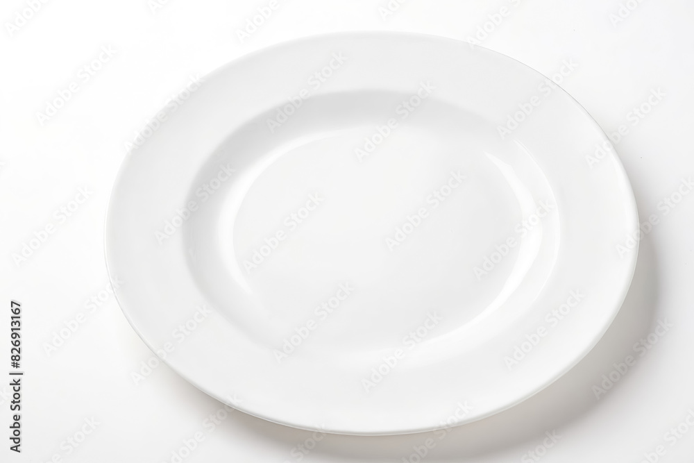 White Plate on a White Background White Plate on a White Background