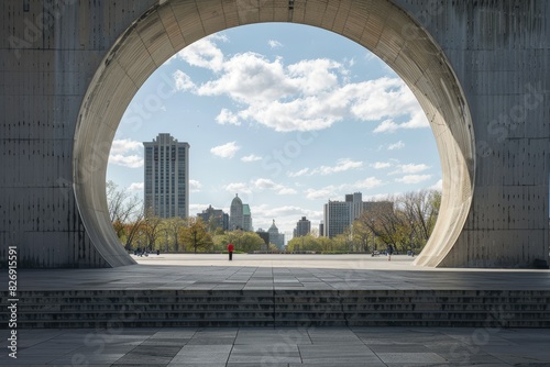 Empire State Plaza in Albany, NY, USA, capturing the city's vibrancy and architectural beauty.

