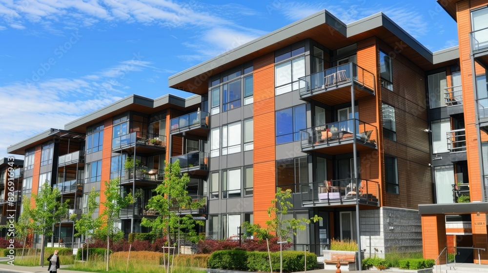 Modern apartment buildings Modern apartment buildings
