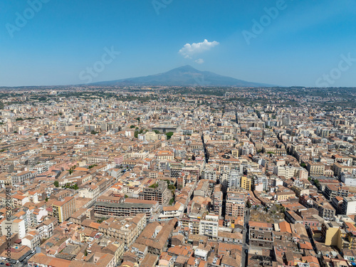 Mount Etna from Catania, Sicily