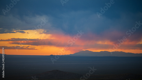Dramatic sunset in New Meico