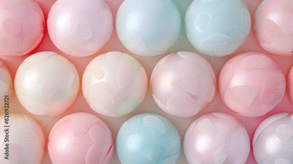 Pastel spheres abstract background Pastel spheres abstract background