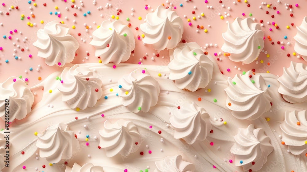 Cake frosting texture background vector with sprinkles on top Cake frosting texture background vector with sprinkles on top