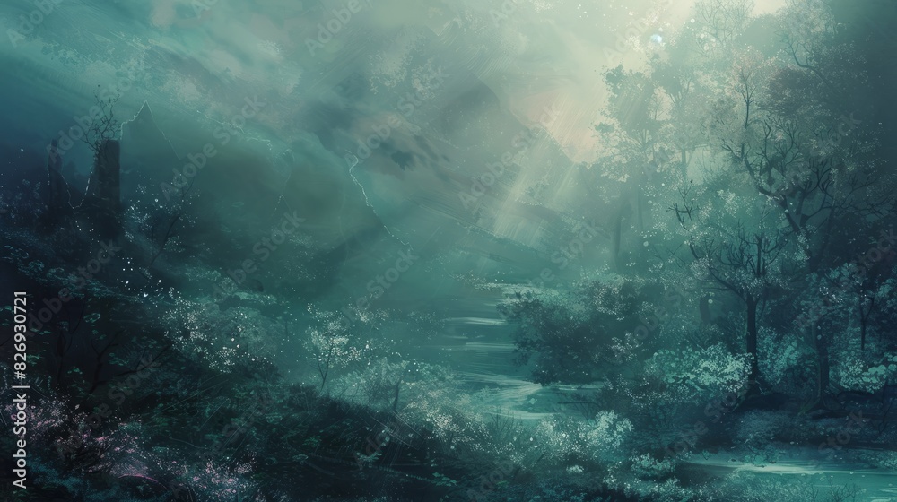 Obraz premium Ethereal painting background