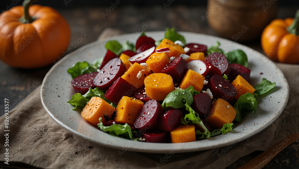 Beetroot and pumpkin salad Beetroot and pumpkin salad