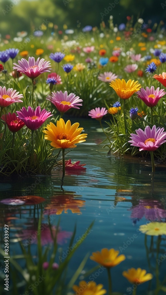 beautiful and peaceful flower garden background beautiful and peaceful flower garden background