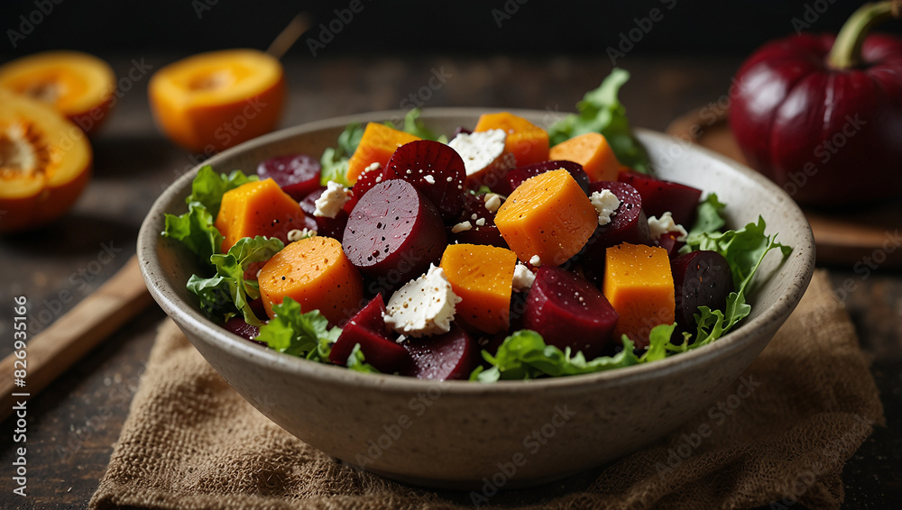 Beetroot and pumpkin salad Beetroot and pumpkin salad