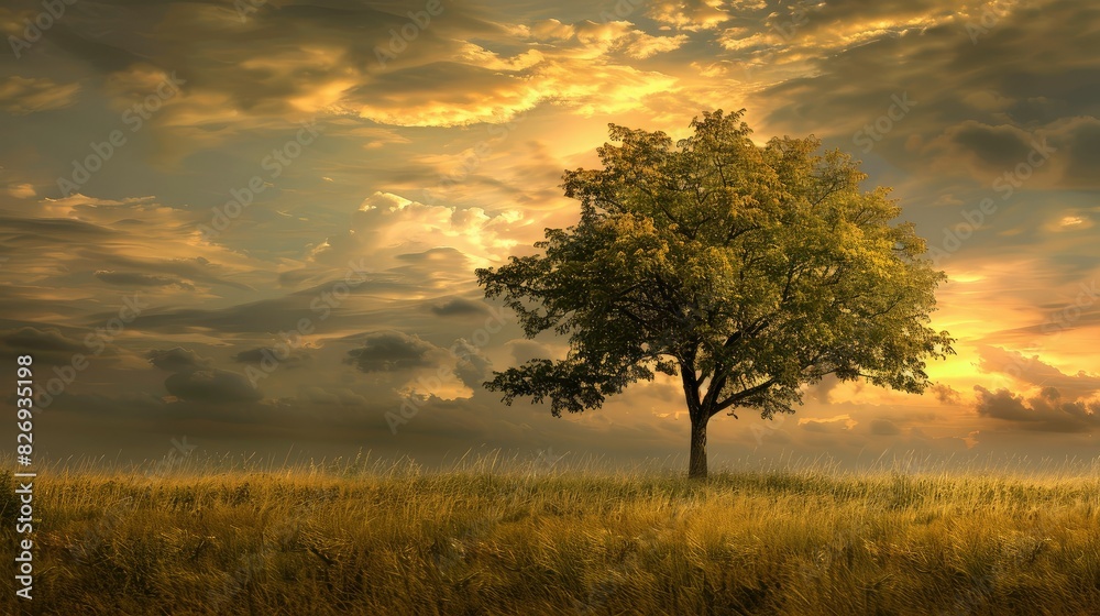 Obraz premium grass field wallpaper. landscape forest with fog wallpaper. landscape forest with mountains and fog. landscape mountains with fog wallpaper. forest with fog background. Fantasy landscape forest.