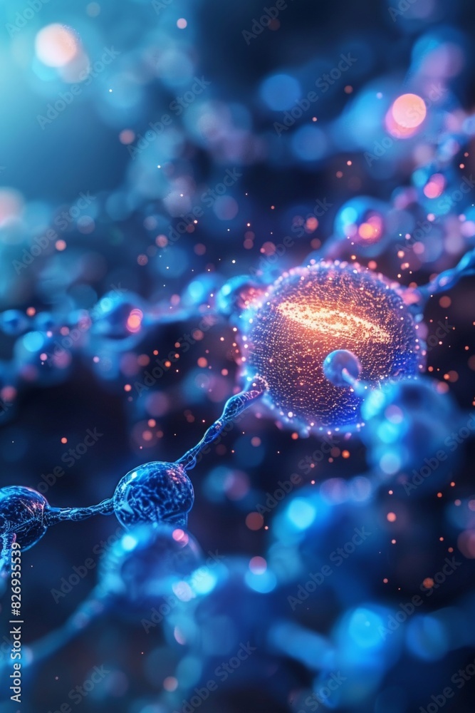 Caffeine molecule orbiting a vibrant pulsar each atom a glowing celestial body in the caffeine solar system Caffeine molecule orbiting a vibrant pulsar each atom a glowing celestial body in the caffeine solar system
