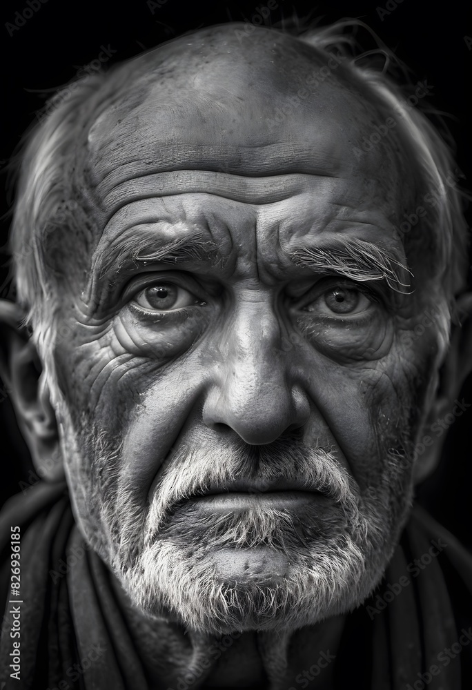old man in solitude