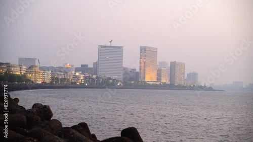 beautiful view of Mumbai city gateway of india, Chhatrapati Shivaji Maharaj Terminus and Brihanmumbai Municipal Corporation Head Office photo