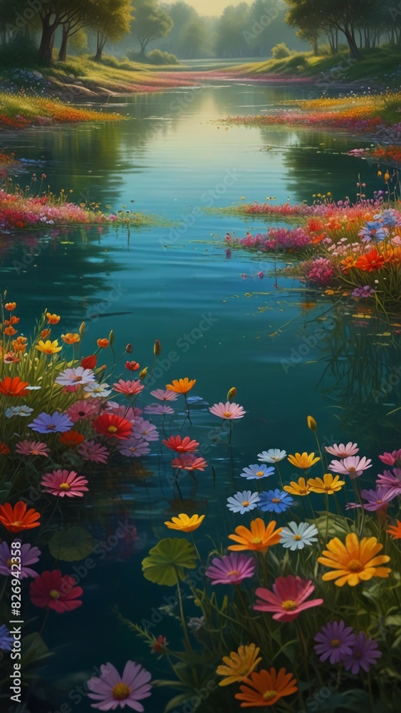 beautiful and peaceful flower garden background beautiful and peaceful flower garden background