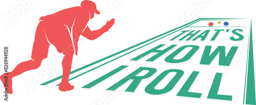Premium editable vector file of bocce sport graphic with interesting text  best for your team tournament identity mockup	