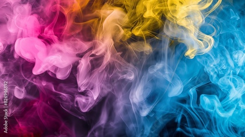 vibrant and  vivid deep color smoke backgorund mixing with each others  in the gradient background colors are very deep and glowing 3d full ultra wallpaper background 