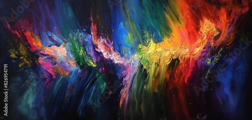 Wallpaper Mural vibrant and  vivid deep color smoke backgorund mixing with each others  in the gradient background colors are very deep and glowing 3d full ultra wallpaper background  Torontodigital.ca