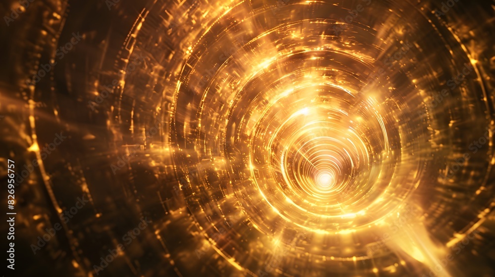 Obraz premium Abstract golden ring background