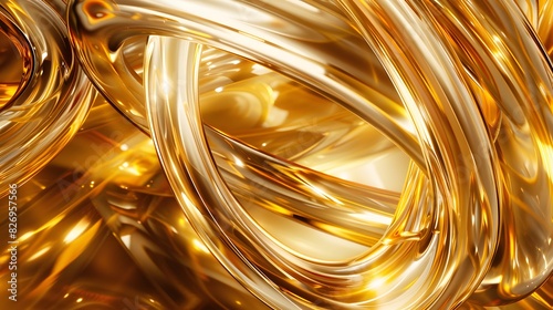 Abstract golden ring background
