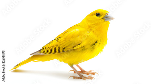 yellow crania canary  bird  serinus perch  photo