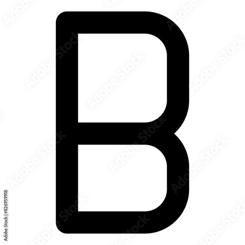 text bold line icon for editor user interface 