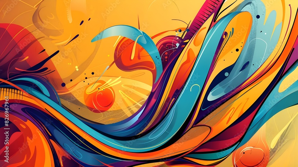 abstract background with butterflies