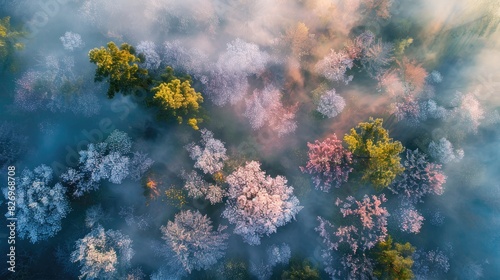 Wallpaper Mural Awakening of Nature Aerial View of the Spring Scene Torontodigital.ca