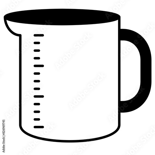 measurement cup. kitchenware icon