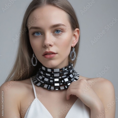 look caemra white background human