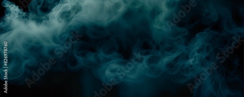 Abstract smoke misty fog on isolated black background. Texture overlays. Design element