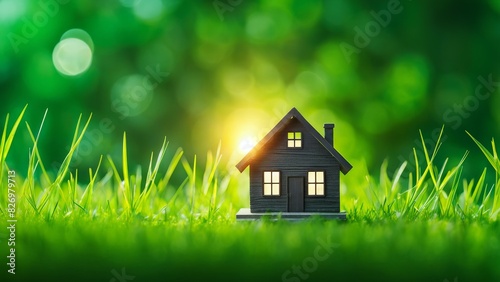 house on grass