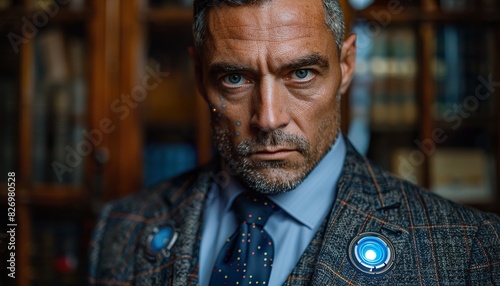 Portrait of stylish perfect robot UHD Wallpapar photo