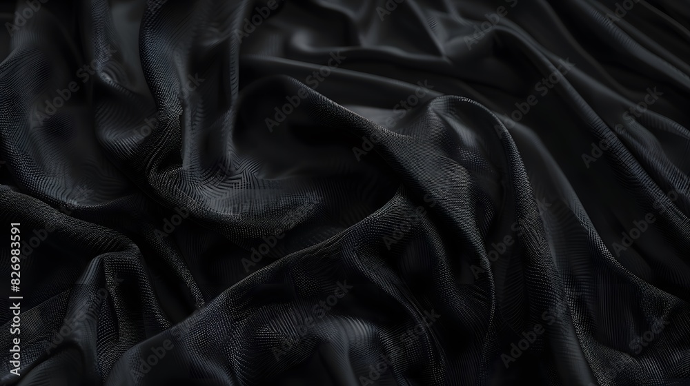 Black fabric background Black fabric background