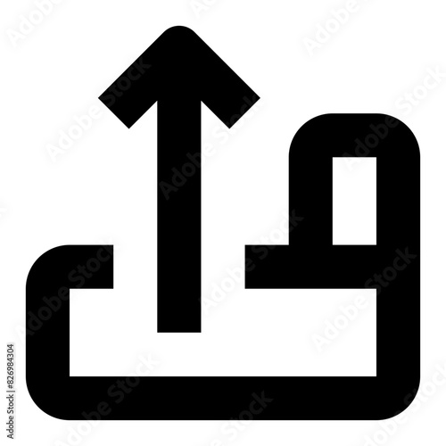 bring bottom line icon for graphic editor user interface