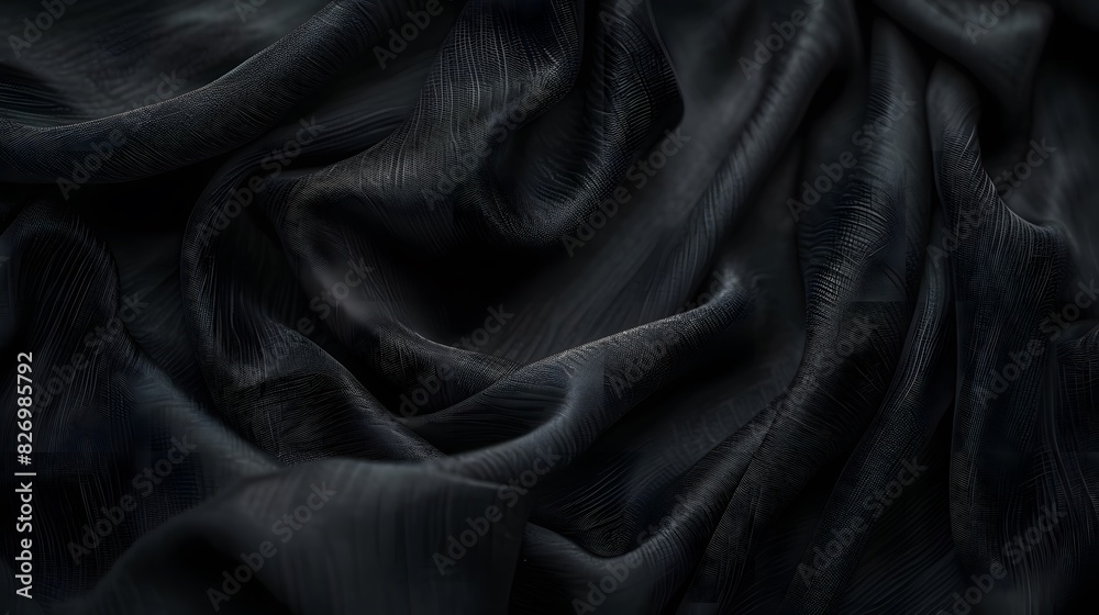 Black fabric background Black fabric background