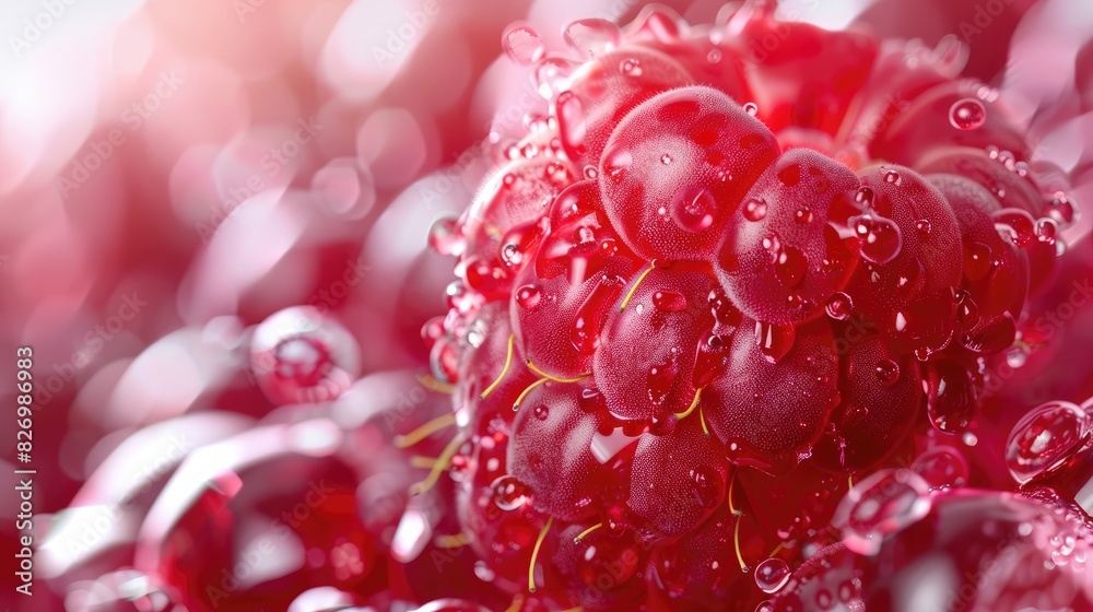 Juicy red raspberry Juicy red raspberry