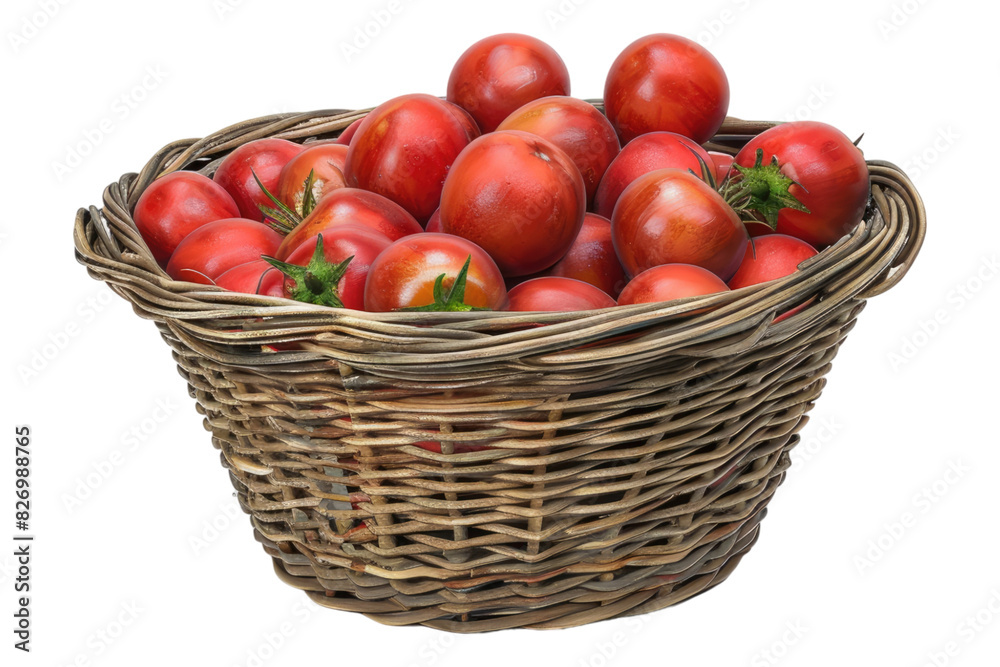 Basket of vegetable isolated on white background Basket of vegetable isolated on white background