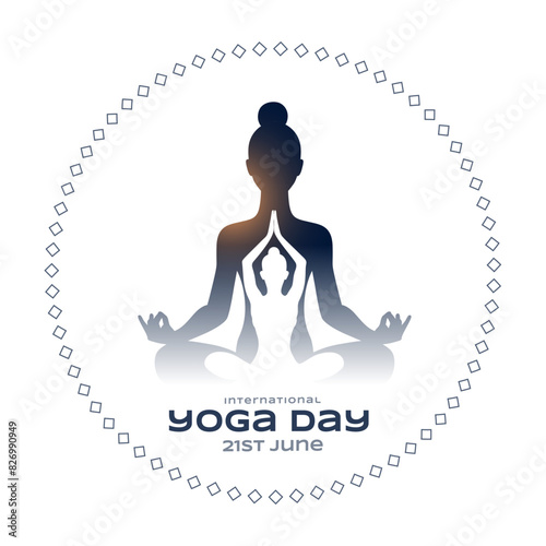 woman practicing yoga posture for yoga day celebration