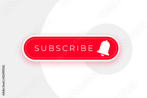 web subscription button icon follow or like channel